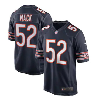 youth nike khalil mack navy chicago bears game jersey_pi308